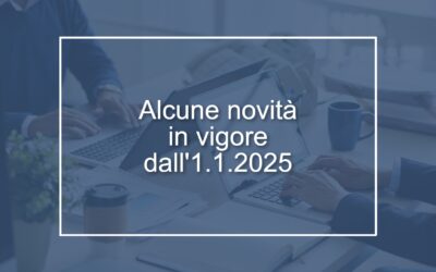 Circolare n. 1/2025 – Alcune novità e conferme in vigore dal 1° gennaio 2025