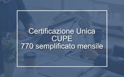 Circolare n. 10/2025 – Certificazione Unica “CU 2025”,  CUPE , Semplificazione del modello 770